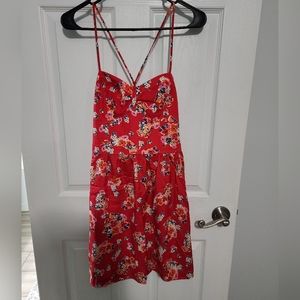 Red Floral Dress
